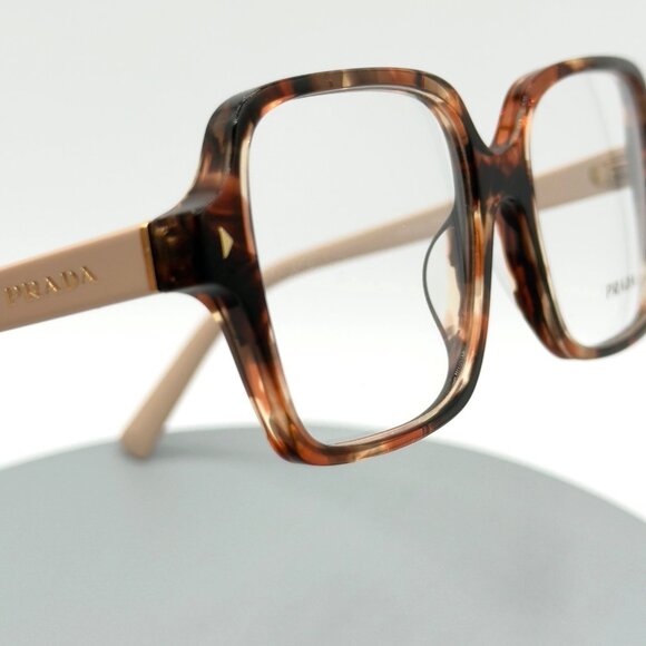 Prada Eyeglasses Frames PR A02V Havana Caramel Square 51-17-145 - Picture 10 of 10